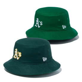 ニューエラ NEW ERA OAKLAND ATHLETICS MLB REVERSIBLE BUCKET-01 HAT DARK GREEN × KELLY GREEN / ダークグリーン × ケリーグリーン オークランド アスレチックス バケット ハット 帽子