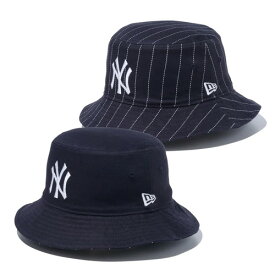 ニューエラ NEW ERA NEW YORK YANKEES MLB REVERSIBLE BUCKET-01 HAT NAVY × NAVY STRIPE / ダークネイビー × ネイビーストライプ ニューヨーク ヤンキース バケット ハット 帽子