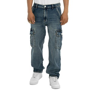 �v���N���u PRO CLUB HEAVY WEIGHT RELAXED FIT DENIM CARGO PANTS DARK STONEWASH / �_�[�N �X�g�[���E�H�b�V�� �w�r�[�E�F�C�g �����b�N�X�t�B�b�g �f�j�� �J�[�S �p���c