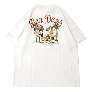 �x�� �f�C�r�X BEN DAVIS SOUVENIR EMB S/S T�V���c WHITE / �z���C�g ����