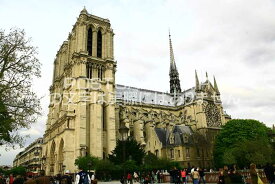 【フランスの風景ポストカード】パリの風景ノートルダム大聖堂2008年のはがきハガキ葉書Paris2008年