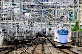 【鉄道の風景ポストカード】金沢北陸新幹線E7系・W7系（かがやき、はくたか、あさま、つるぎ） photo by MIRO