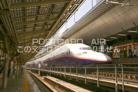 【鉄道のポストカード】夕方の柔らかな光に包まれるE4系Max、隣にもう一本の新幹線が並ぶ はがき お土産 ハガキ 撮影/MIRO