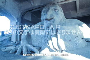yAJ̊όn|XgJ[hzu Seattle, United States of AmericavVAgFremont Troll̃nKL@photo by MIRO