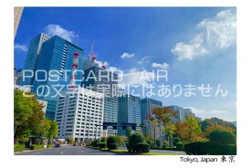 【観光地ポストカード】「Tokyo, Japan 東京」大手町のビル群のハガキ　photo by MIRO