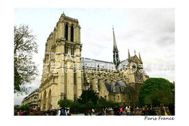 【海外のポストカード】「Paris France」フランスパリ　大聖堂　協会葉書　ハガキ　photo by MIRO
