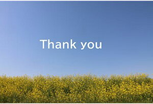 uThank Youvƍ؂̉Ԃ̊ӂ`镶|XgJ[hGtnKL͂@photo by MIRO