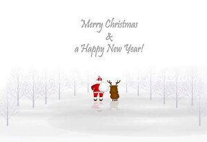 yN&NX}X̃|XgJ[hzuMerry Christmas & a Happy New YearvT^ƃgiJČp̗t ͂nKL