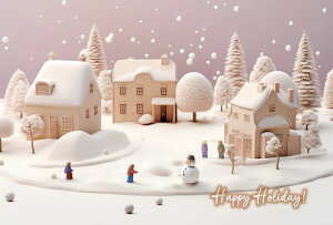 yLac et soleilNX}X̃|XgJ[hzuHappy Holiday!v̍~X̂킢炵Gt