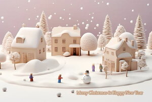 yNX}X|XgJ[hAIRzuMerry Christmas and Happy New Yearv~XBႾ܂̃CXgɕ|XgJ[h