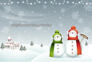 yNX}X|XgJ[hAIRzuMerry Christmas and Happy New YearvԂƗ΂̃}t[l̐Ⴞ܂̃CXgɕ|XgJ[h