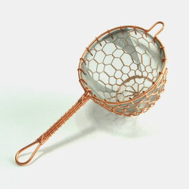 【金網つじ】茶こし 大　銅 手編みの茶こし 銅製 2～3杯用 国産 京都 金網つじ