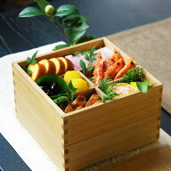 【松屋漆器店×POST DETAIL】6.0二段重箱 ナチュラル 【4つ切り・6つ切り仕切り付き】料理が映える 白木…
