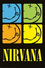 ニルヴァーナ　ポスター　Nirvana (Smiley Squares) 61 x 91.5cm【230130】