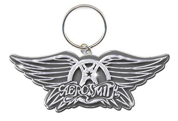 ロンドン直輸入オフィシャルグッズ 正規取扱店 エアロ NEW スミス メタルキーリング Keychain: Standard Wings Aerosmith
