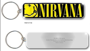ロンドン直輸入オフィシャルグッズ おトク ニルヴァーナ メタルキーリング Nirvana 《週末限定タイムセール》 Smiley Keychain: Standard