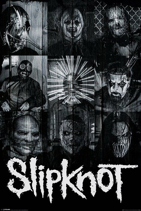 楽天市場 スリップノット ポスター Slipknot Masks ポスタービン
