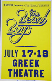 ヴィンテージ　プロモーショナル　ポスター ザ・ビーチ・ボーイズ THE BEACH BOYS AT THE GREEK THEATRE - ORIGINAL VINTAGE CONCERT PROMOTION POSTER