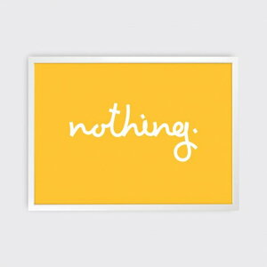Tom Pigeon | NOTHING PRINT (tube) | A[gvg/|X^[ (50cmx70cm)