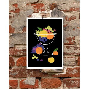 ANEK | Still Life - Grapes & Lemons and Oranges | A[gvg/|X^[ (50x70cm)yk JtF Xg CeA z