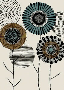 yA3zELOISE RENOUF - PRINTMAKER FLORAL PRINT A[gvg/|X^[ k Vv ~j} CeA 