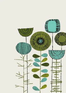 yA4zELOISE RENOUF - EMBROIDERY FLOWERS LIME A[gvg / |X^[ k Vv  [֑ a4 art A[g A[gpl A[g{[h CXg CeA CeApl L