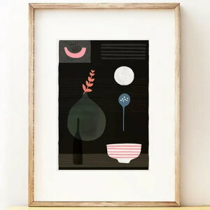 yA3zSHAPE COLOUR PATTERN - Night Hours II - abstract still life art | A3 A[gvg/|X^[yk Vv _ CeA z