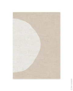 【A3】dear musketeer - BLUSH & BEIGE LINEN CIRCLES 2 PRINT | アートプリント/ポスター【北欧 シンプル インテリア おしゃれ】