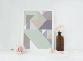 【A2】LOVELY POSTERS - TRIANGLES #2 (pastel) アートプリント/ポスター a2 ポスター アートポスター 北欧 ポスター インテリア ポスター a2 ポスター 北欧 アート ポスター a2 アート ポスター モダン リビング プレゼント 送料込 送料無料