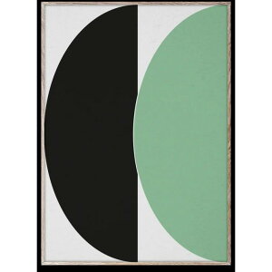y30x40cmzPAPER COLLECTIVE - HALF CIRCLES 3 - GREEN/BLUE | A[gvg A[g|X^[ k Vv CeA 