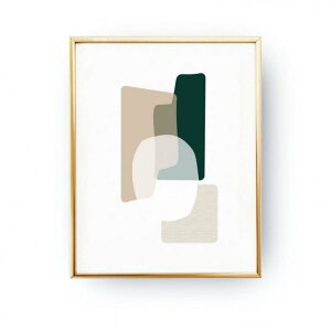 yA5zLOVELY POSTERS - GREEN BEIGE ABSTRACT PRINT A[gvg / |X^[ [֑ k CeA Vv art A[g A[gpl A[g{[h CeApl  Mtg fUC