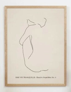 y30x40cmzCARO CARO PRINTS | Female Line Art Print (MODM-5201) | A[gvg/A[g|X^[ k AuXgNg