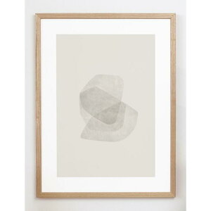 �y30x40cm�zCARO CARO PRINTS - Abstract Neutral Art Print (GMTC-3601) �A�[�g�v�����g/�A�[�g�|�X�^�[ �k�� �A�u�X�g���N�g