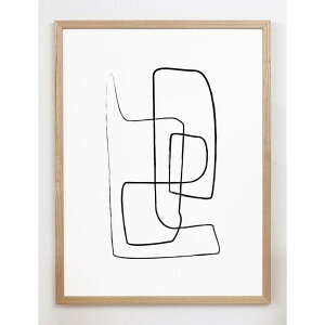 y30x40cmzCARO CARO PRINTS - Minimalist Line Art Print (MODM-3101) | A[gvg/A[g|X^[ k AuXgNg
