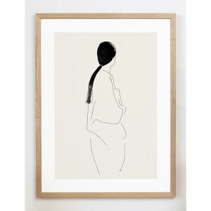 y30x40cmzCARO CARO PRINTS - Female Figure Line Art Print (MODM-4001) | A[gvg/A[g|X^[ k AuXgNg