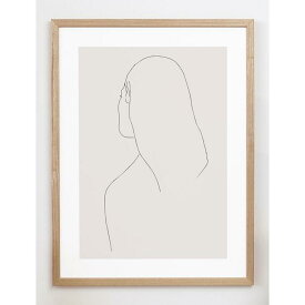 【30x40cm】CARO CARO PRINTS - Woman Portrait Art Print (MODM-4301) | アートプリント/アートポスター 北欧 アブストラクト