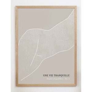 y30x40cmzCARO CARO PRINTS - Neutral Nude Line Art Print (MODM-4501) | A[gvg/A[g|X^[ k AuXgNg