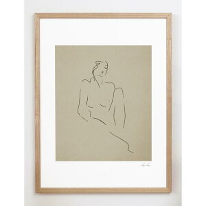 y30x40cmzCARO CARO PRINTS - Nude Line Art Print (FGRT-04) | A[gvg/A[g|X^[ k AuXgNg