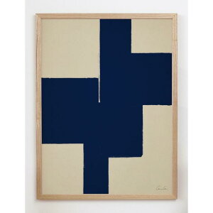 y30x40cmzCARO CARO PRINTS - Navy Blue Art Print (ABST-24) | A[gvg / A[g|X^[ k AuXgNg av[g rO A[g  Vv l炵 CeA a 