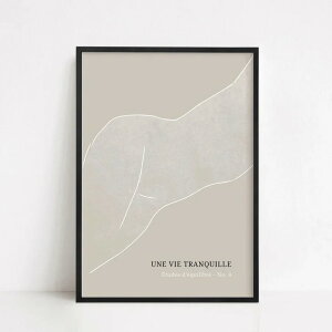 y50x70cmzCARO CARO PRINTS - Neutral Nude Line Art Print (MODM-4501) | A[gvg/A[g|X^[ k AuXgNg