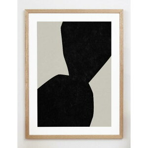 【30x40cm】CARO CARO PRINTS - Black & Beige Art Print (GMTC-4001) | アートプリント/アートポスター 北欧 アブストラクト