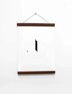 MAGNETIC POSTER HANGER (walnut) - EHibg|X^[nK[ (30cm)yk ؐ Ǌ| fR[Vz