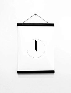 MAGNETIC POSTER HANGER (black) - ubNEbh|X^[nK[ (50cm)yk ؐ Ǌ| fR[Vz