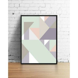 yA3zLOVELY POSTERS - TRIANGLES #2 (pastel) A[gvg/|X^[ k Vv 