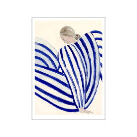 THE POSTER CLUB x Sofia Lind - Blue Stripe At Concorde | 70x100cm アートプリント/アートポスター 北欧 デンマーク