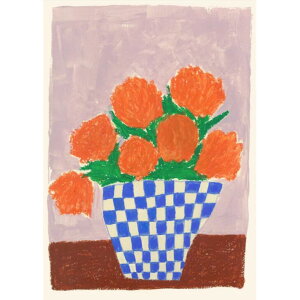 y50x70cmzTHE POSTER CLUB x Anna Morner - Orange Flowers A[gvg/A[g|X^[ k f}[N