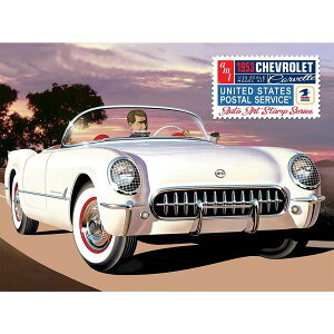 AMT 1/25 1953 �V�{���[ �R���x�b�g USPS�X�^���v�V���[�Y �X�P�[�����f�� AMT1244