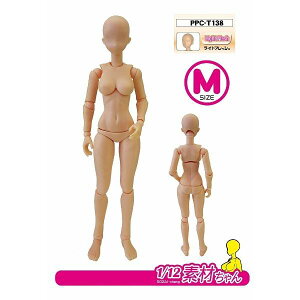 ホビーベース 関節技EX 1/12素材ちゃんM ライトフレッシュ 模型用グッズ PPC-T138