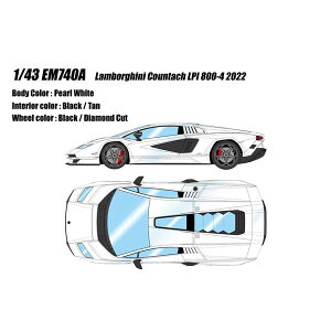 �A�C�h���� �R���N�V���� 1/43 �����{���M�[�j �J�E���^�b�N LPI 800-4 2022 �p�[���z���C�g �����i�~�j�J�[ EM740A