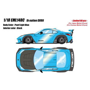 �A�C�h���� 1/18 �g���^ lb nation GR86 �p�[�����C�g�u���[ �����i�~�j�J�[ EML148C
